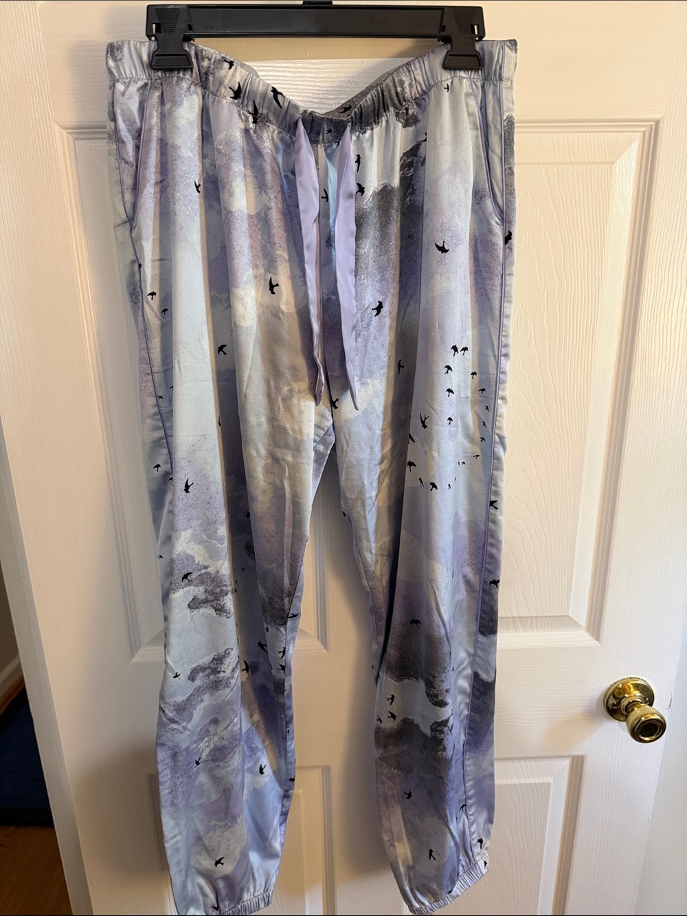 Victoria's Secret Light Blue & Purple Pajama Pants
